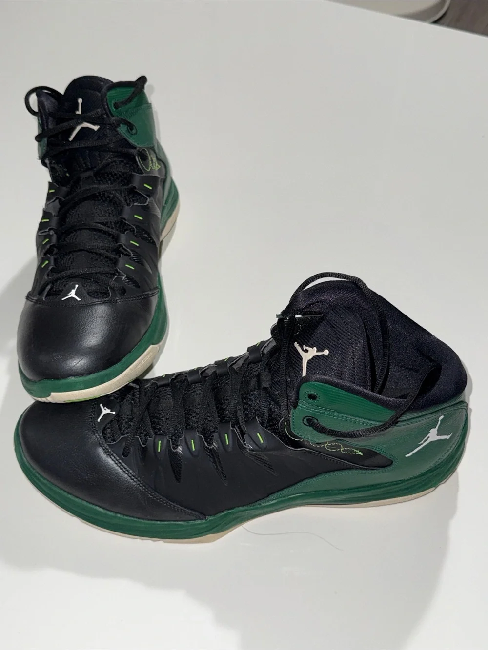 Nike Air Jordan Prime Fly Black Electric Green Men's Size 16 Basketball Shoes